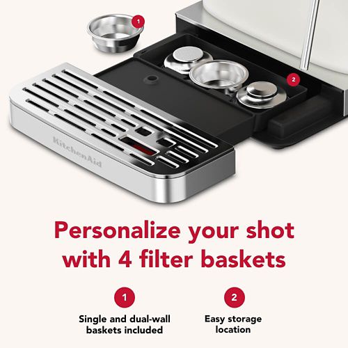 Kitchenaid Coffee machine 5KES6551BPL Porcelain White Lifestyle